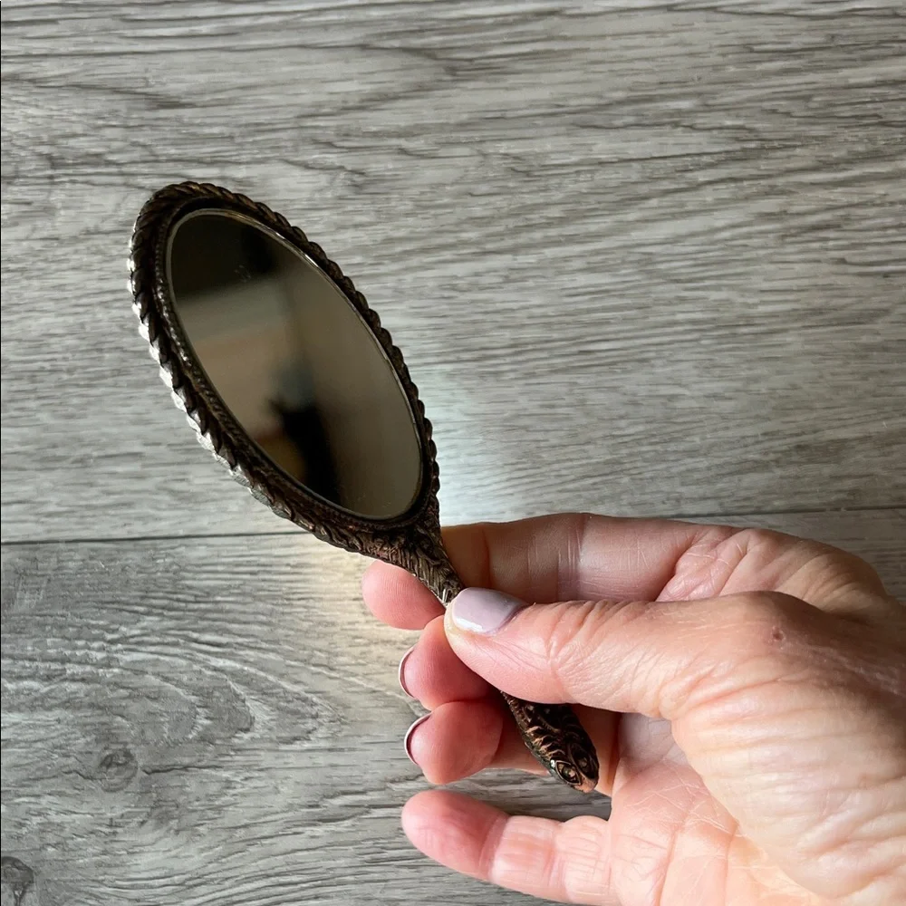 90s antique-inspired Repousse silver-tone 5